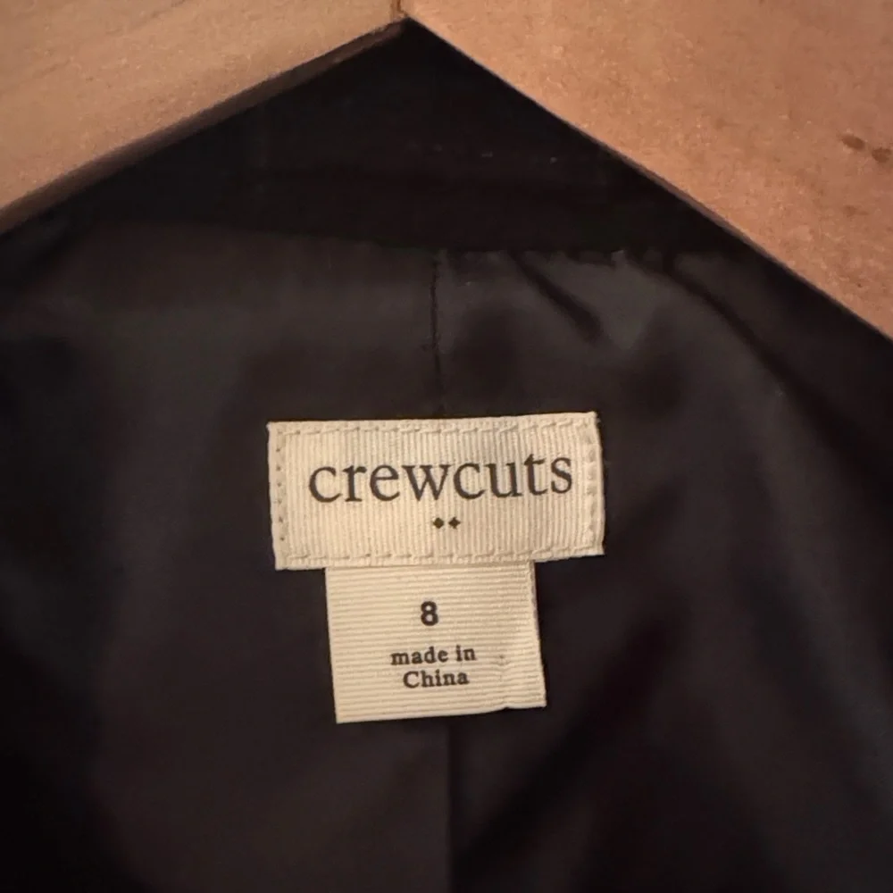 J. Crew Kids Classic Black Pea Coat